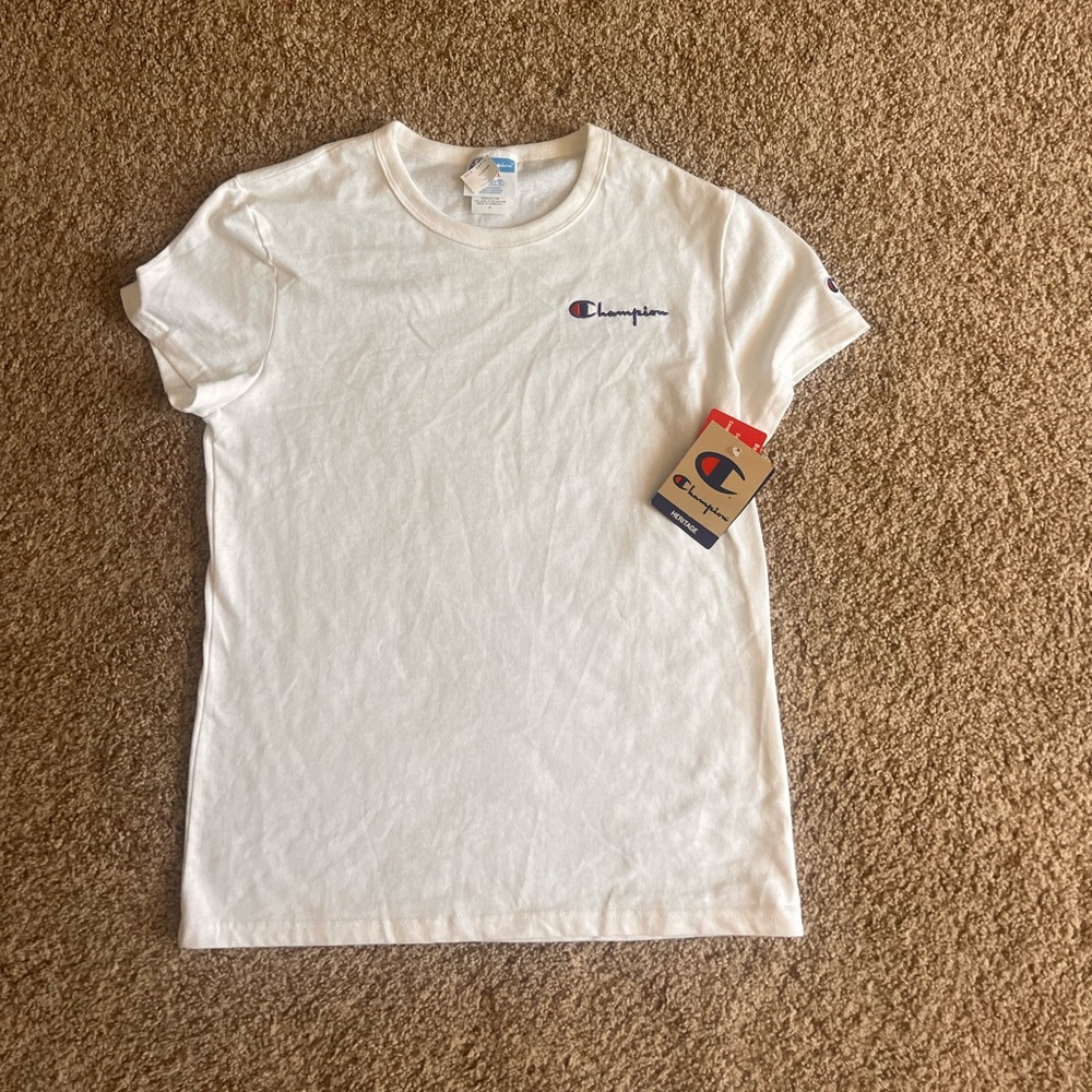 CHAMPION WHITE TSHIRT
